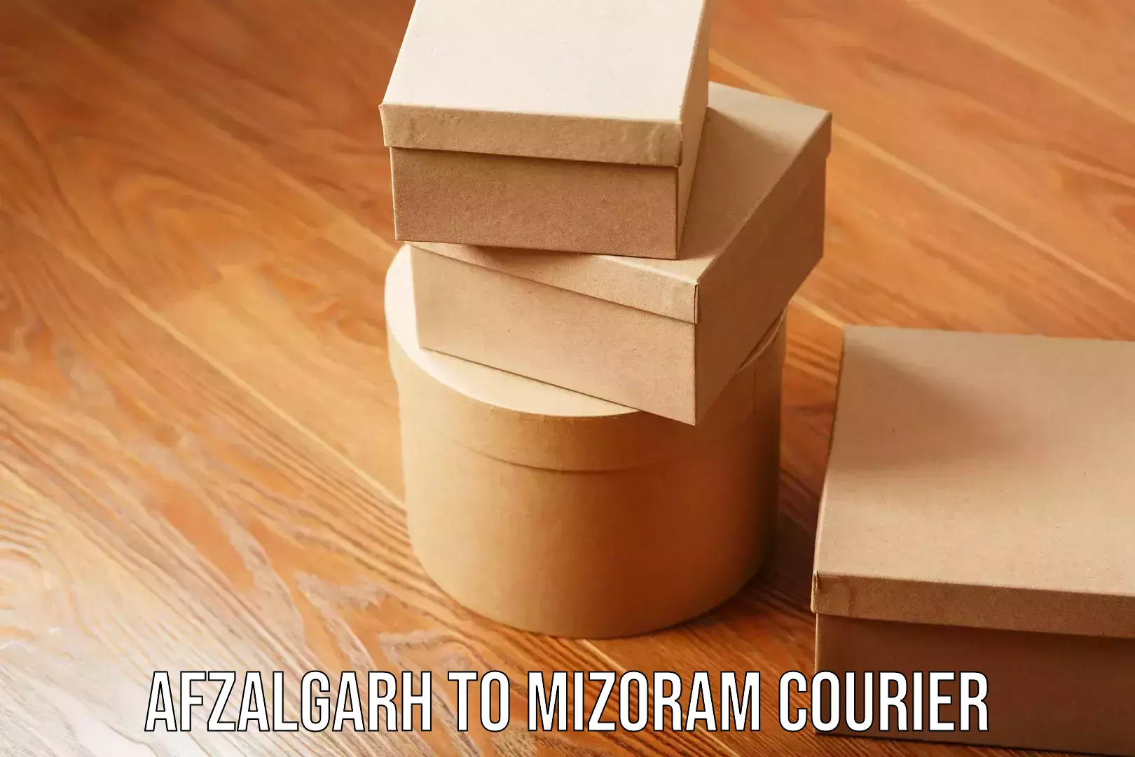 Dynamic parcel delivery Afzalgarh to Mizoram