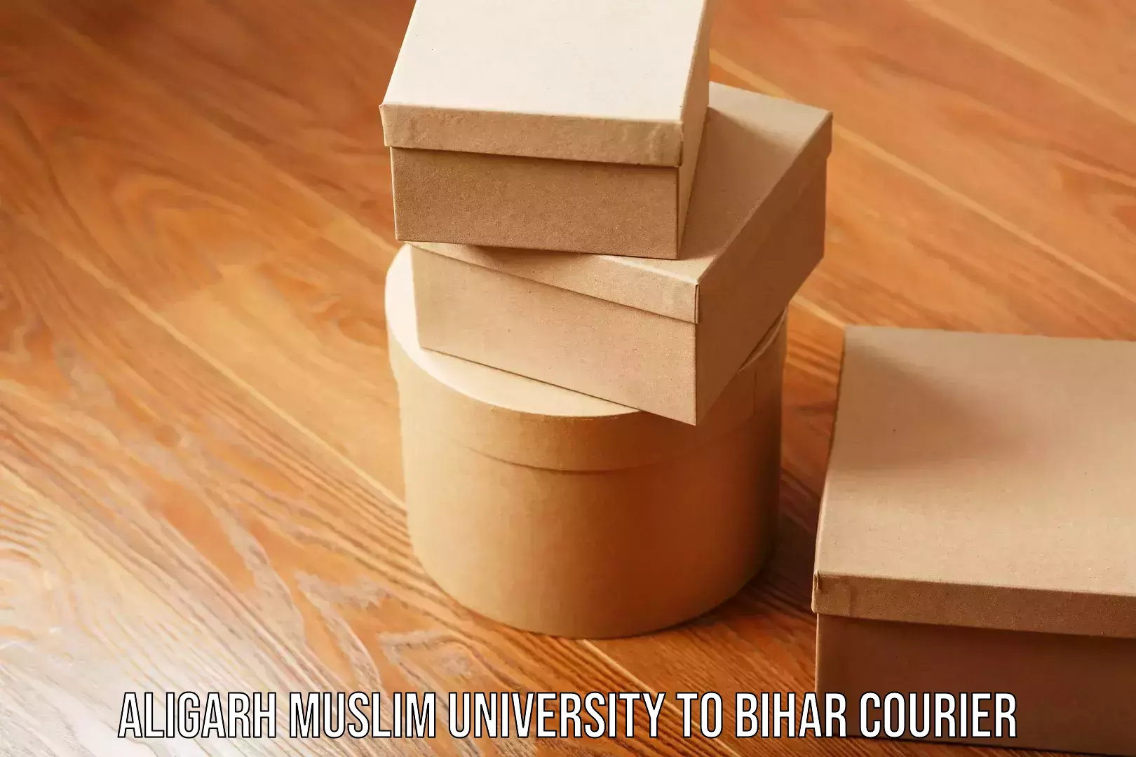 Local courier options Aligarh Muslim University to Aurai