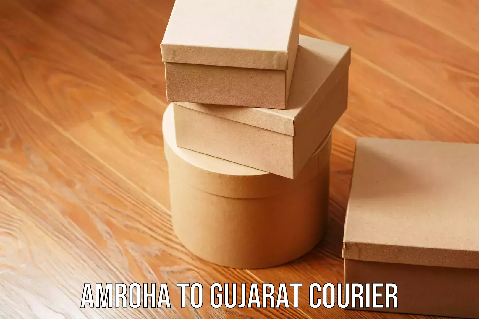 Parcel service for businesses Amroha to Gujarat