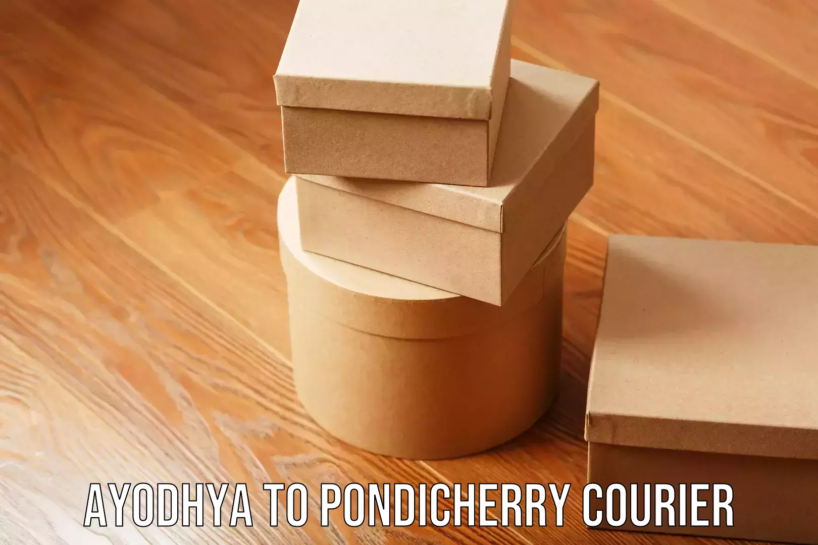 High-capacity parcel service Ayodhya to Sri Balaji Vidyapeeth Mahatma Gandhi Medical College Campus Puducherry