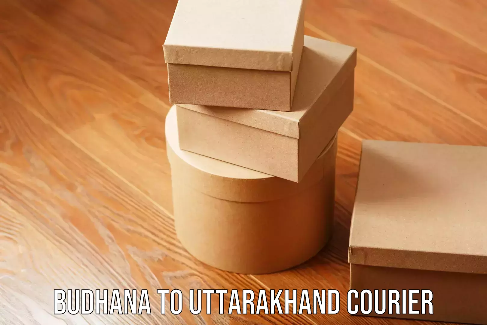 Multi-service courier options Budhana to Uttarakhand