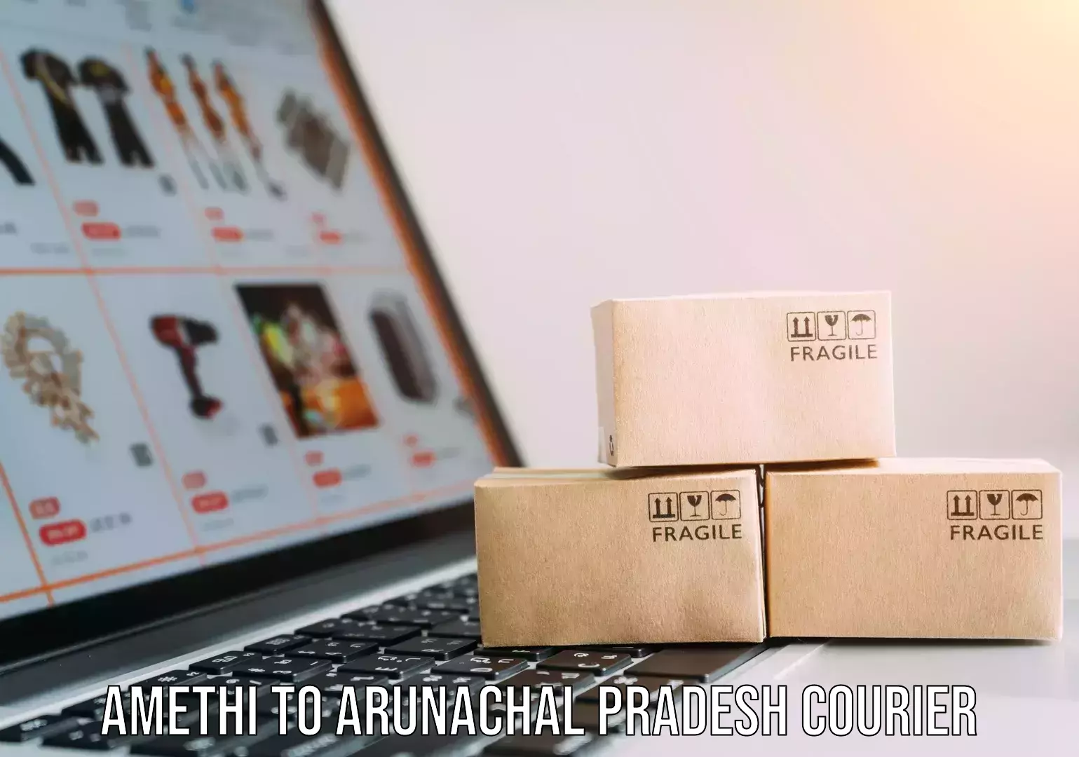 Doorstep parcel pickup Amethi to Arunachal Pradesh