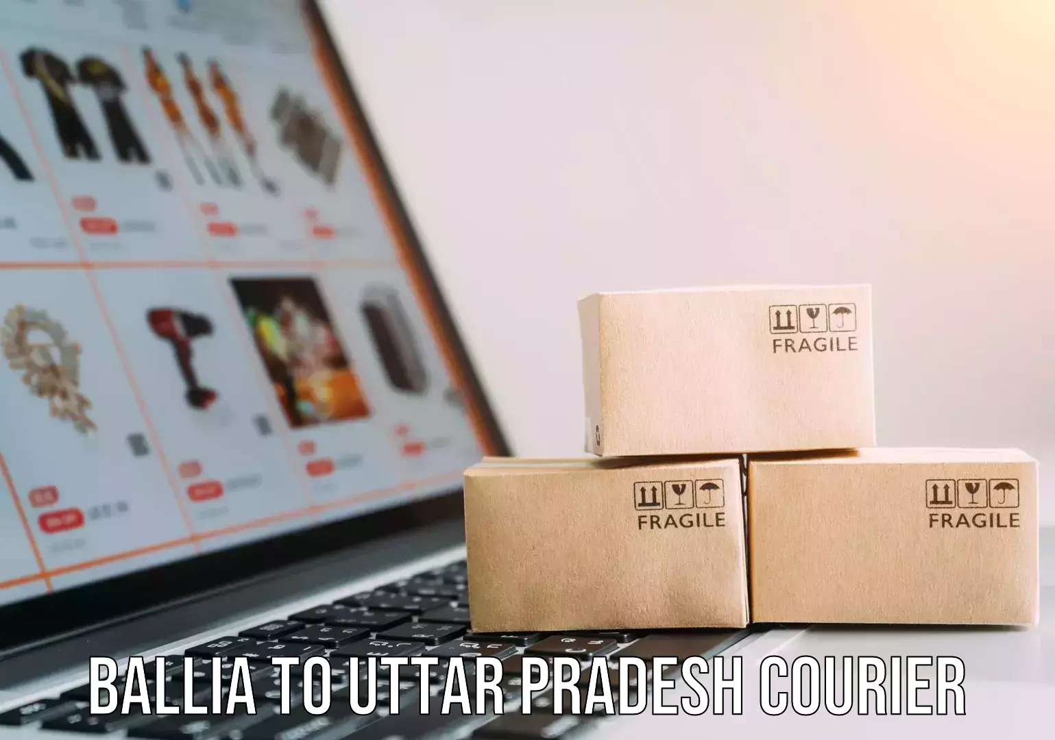 Full-service courier options in Ballia to Afzalgarh