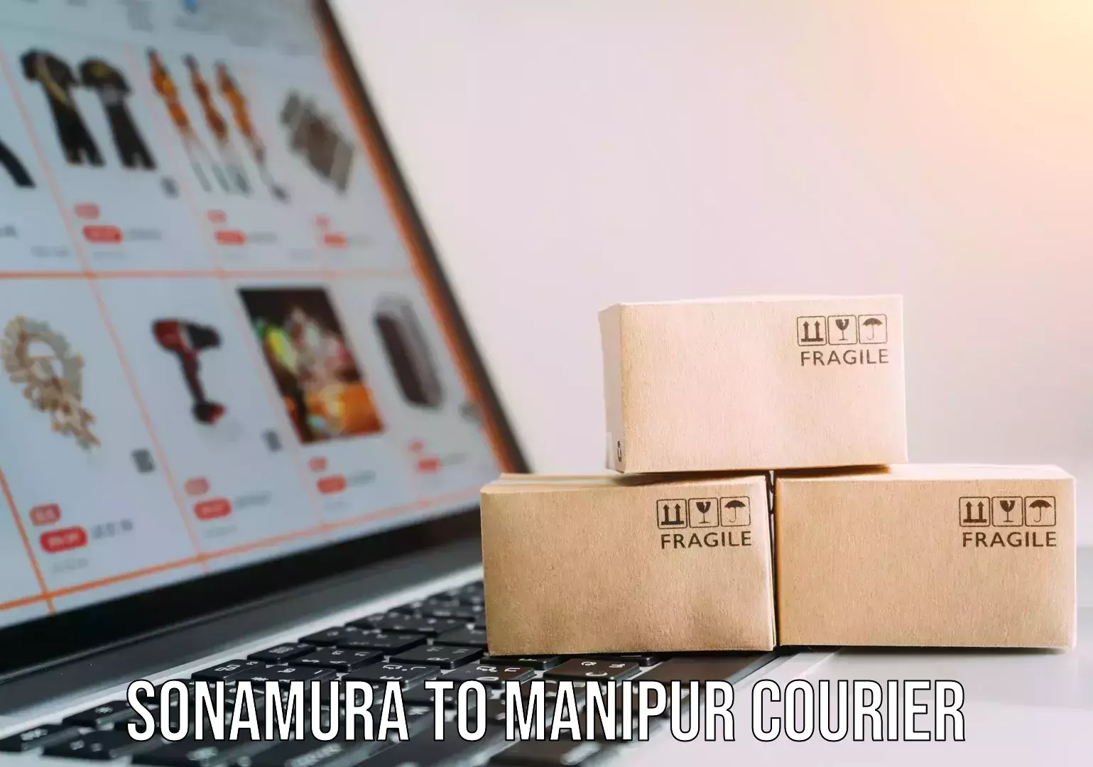 User-friendly delivery service Sonamura to Manipur