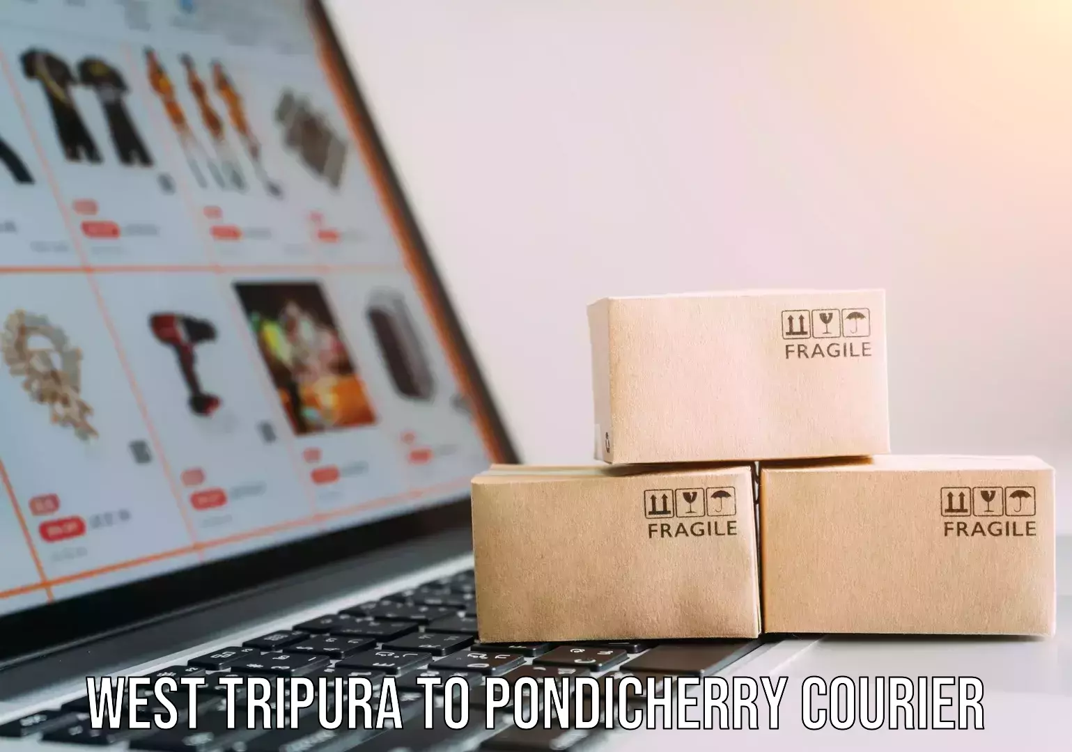 High value parcel delivery West Tripura to NIT Puducherry