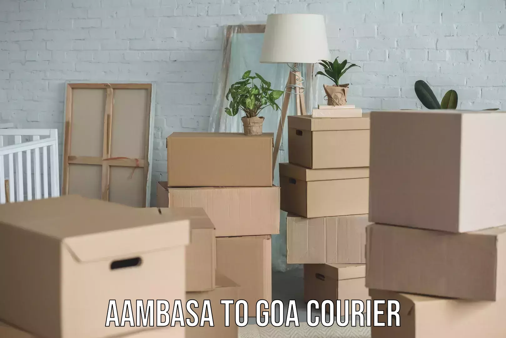 Automated parcel services Aambasa to Goa