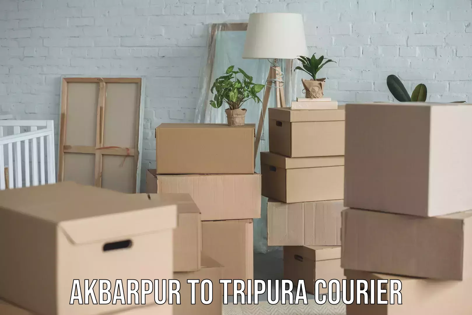 On-time shipping guarantee in Akbarpur to Tripura