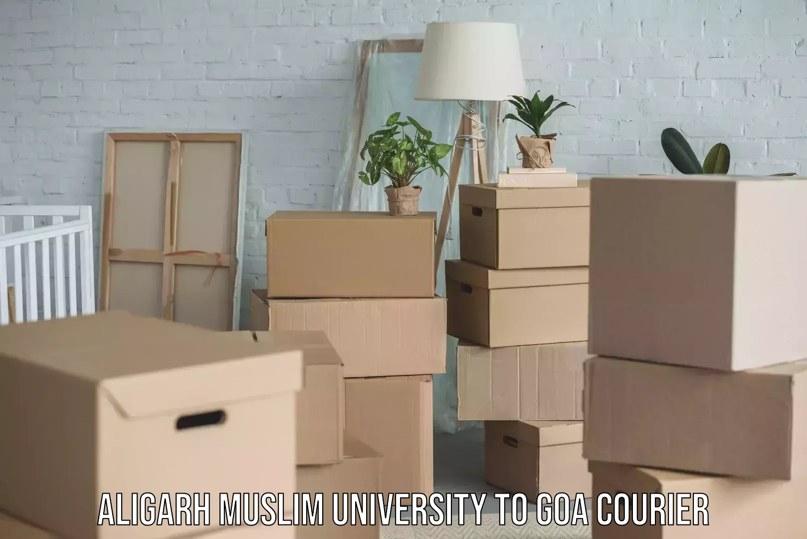 Overnight delivery Aligarh Muslim University to Goa