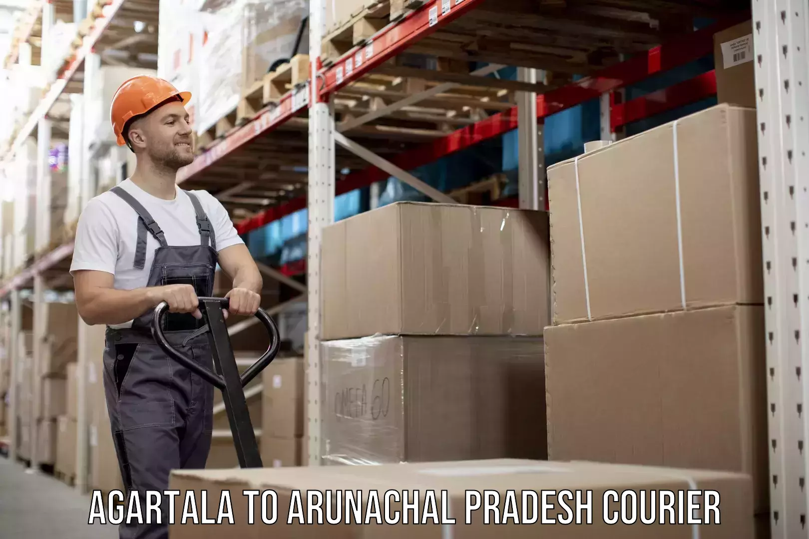 On-call courier service Agartala to Bhalukpong