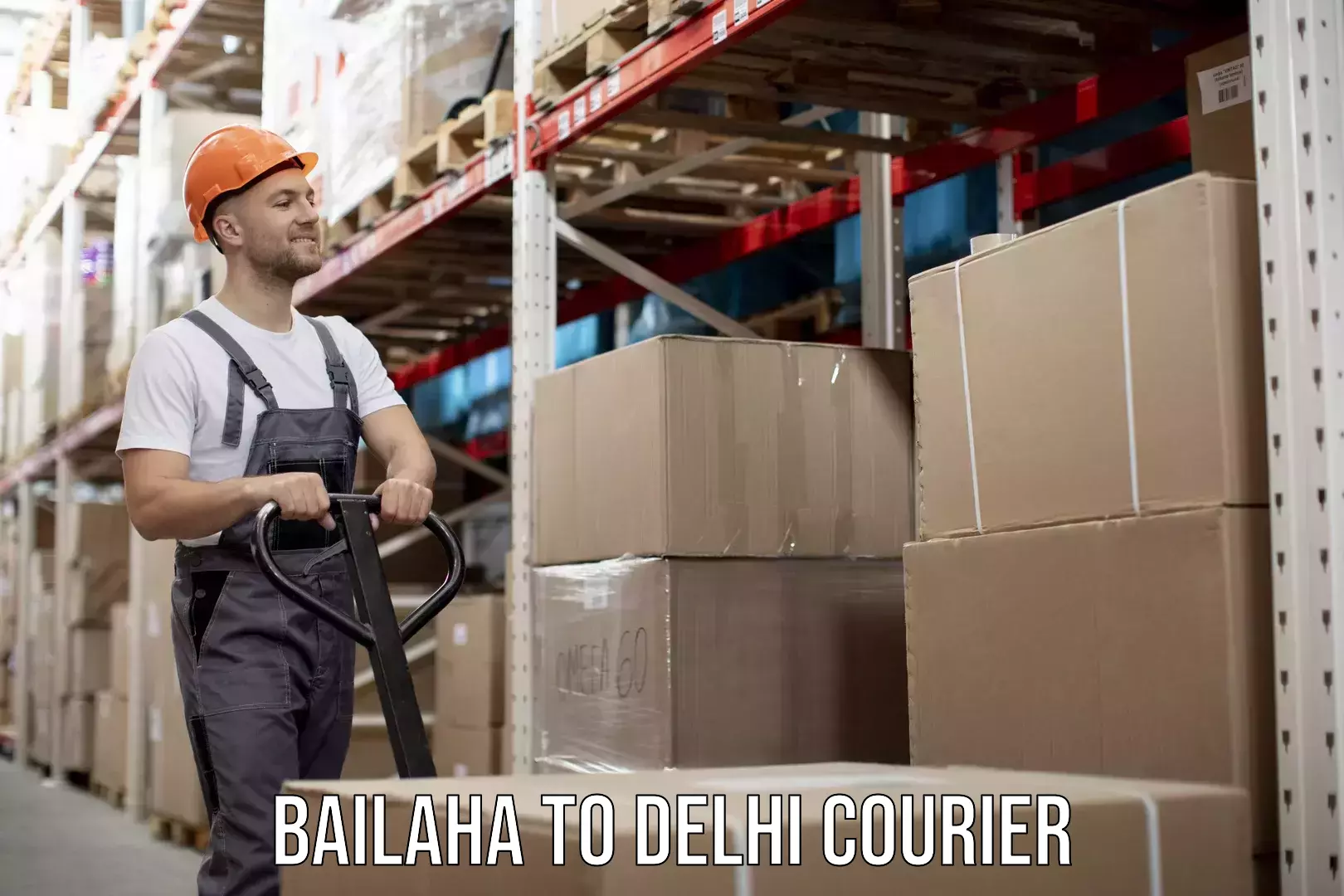 Parcel delivery Bailaha to Delhi