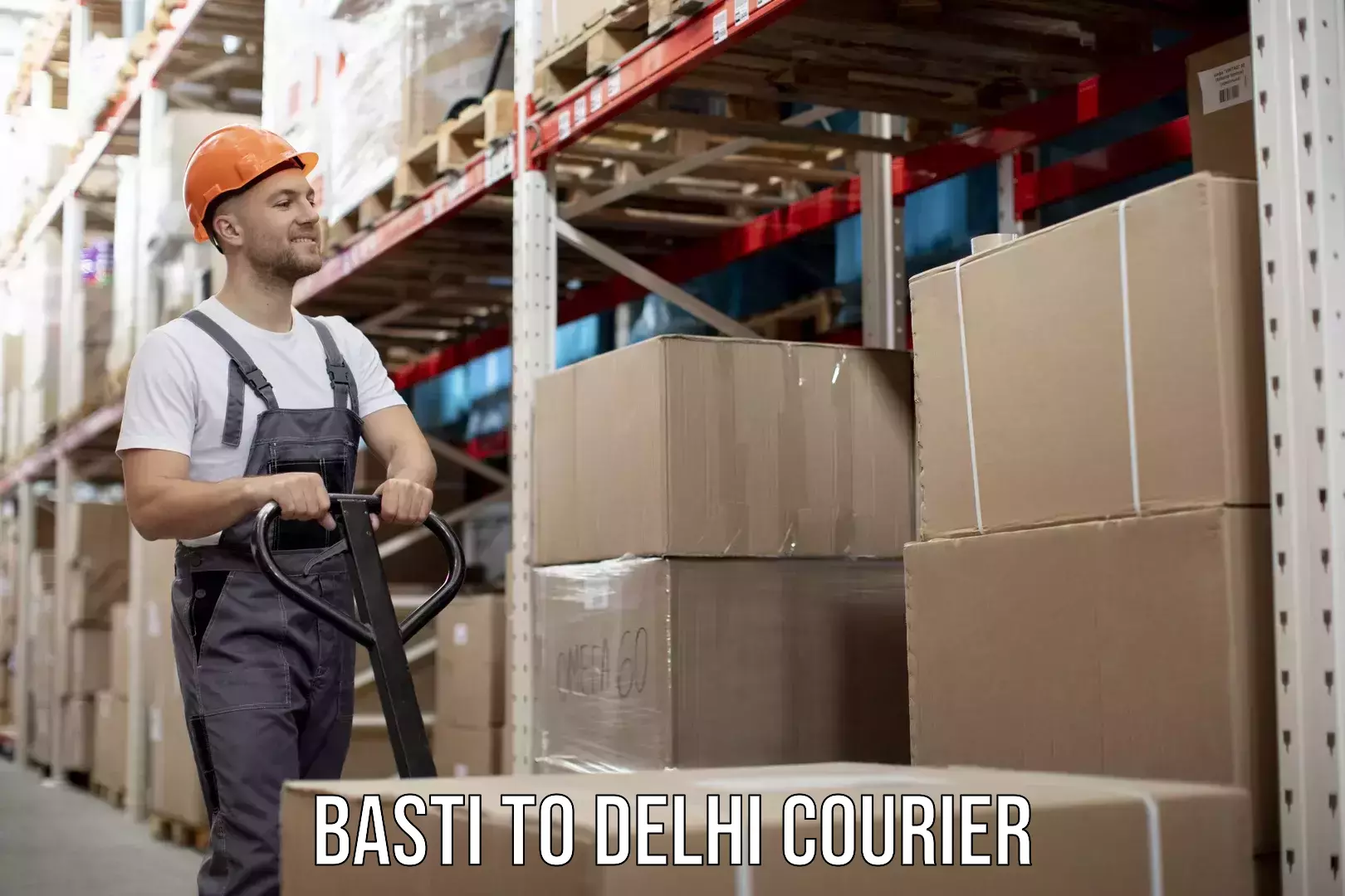 Reliable courier service in Basti to Burari