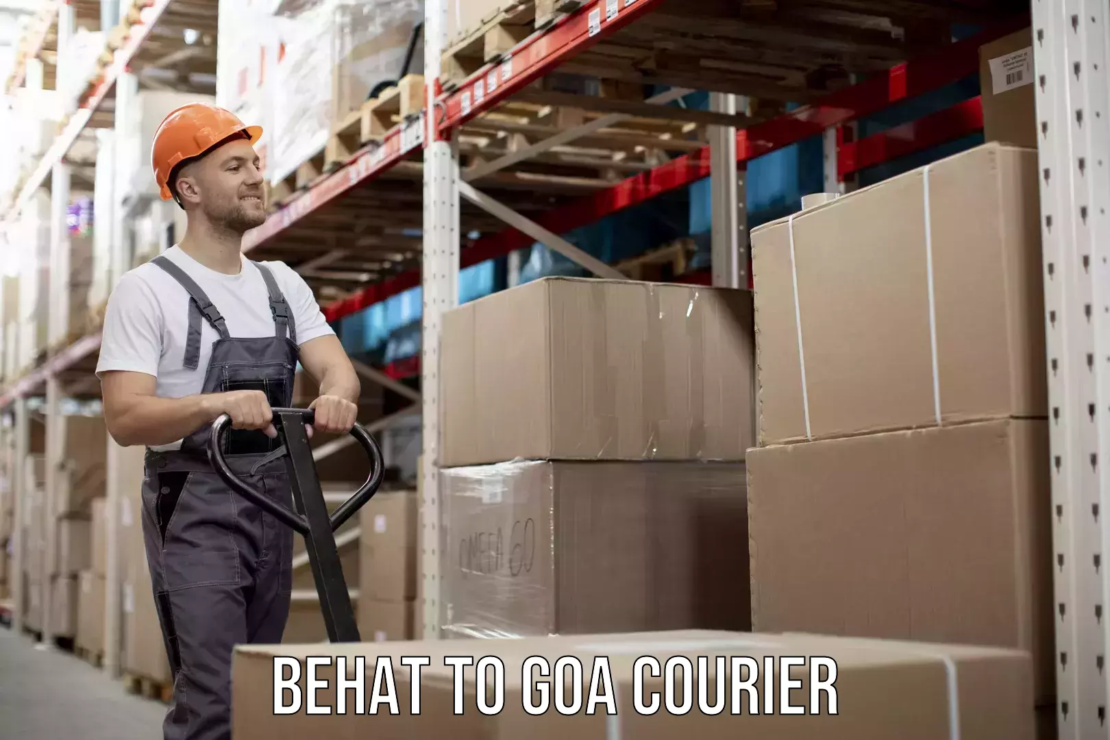 Return courier service Behat to Vasco da Gama