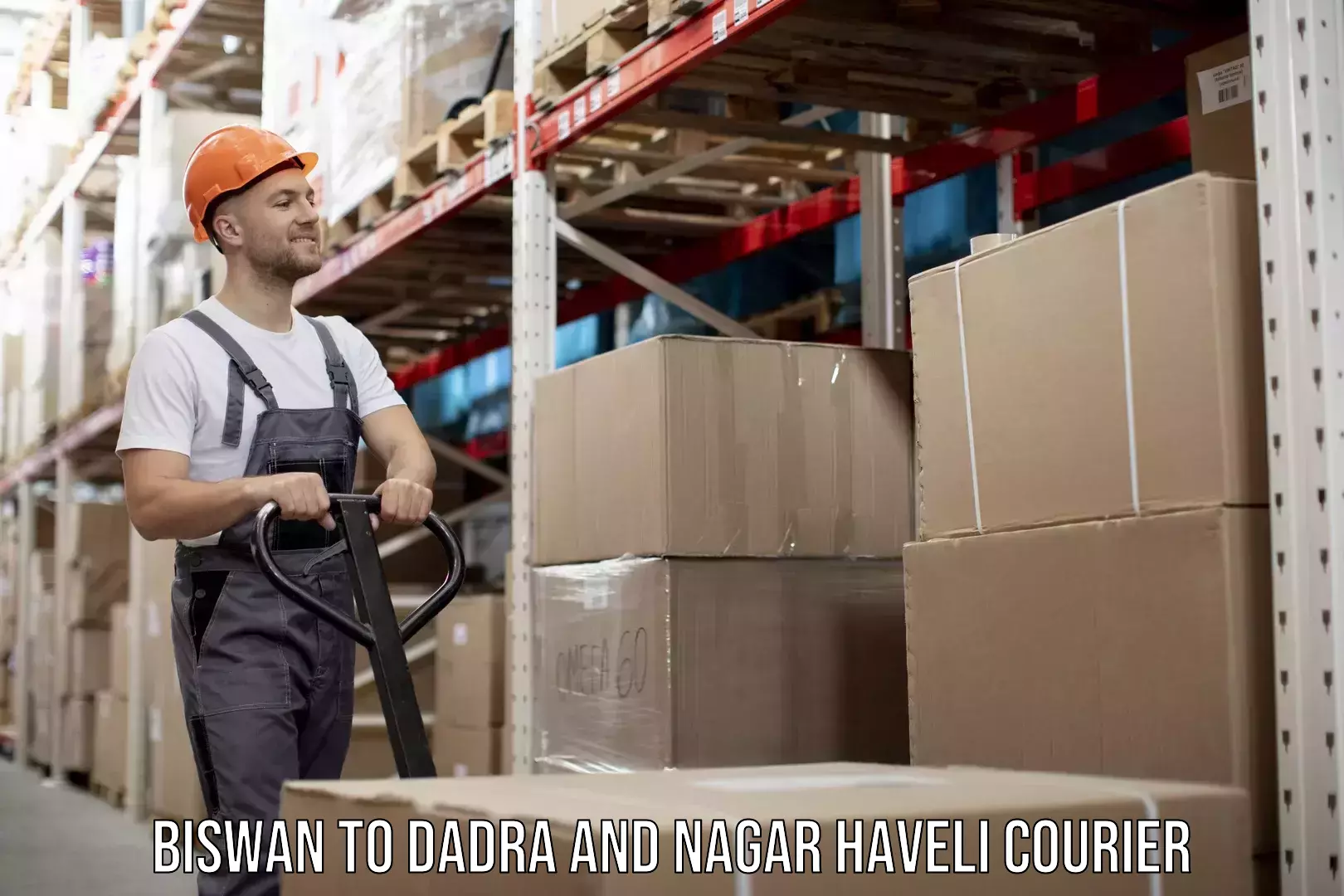 On-call courier service Biswan to Dadra and Nagar Haveli