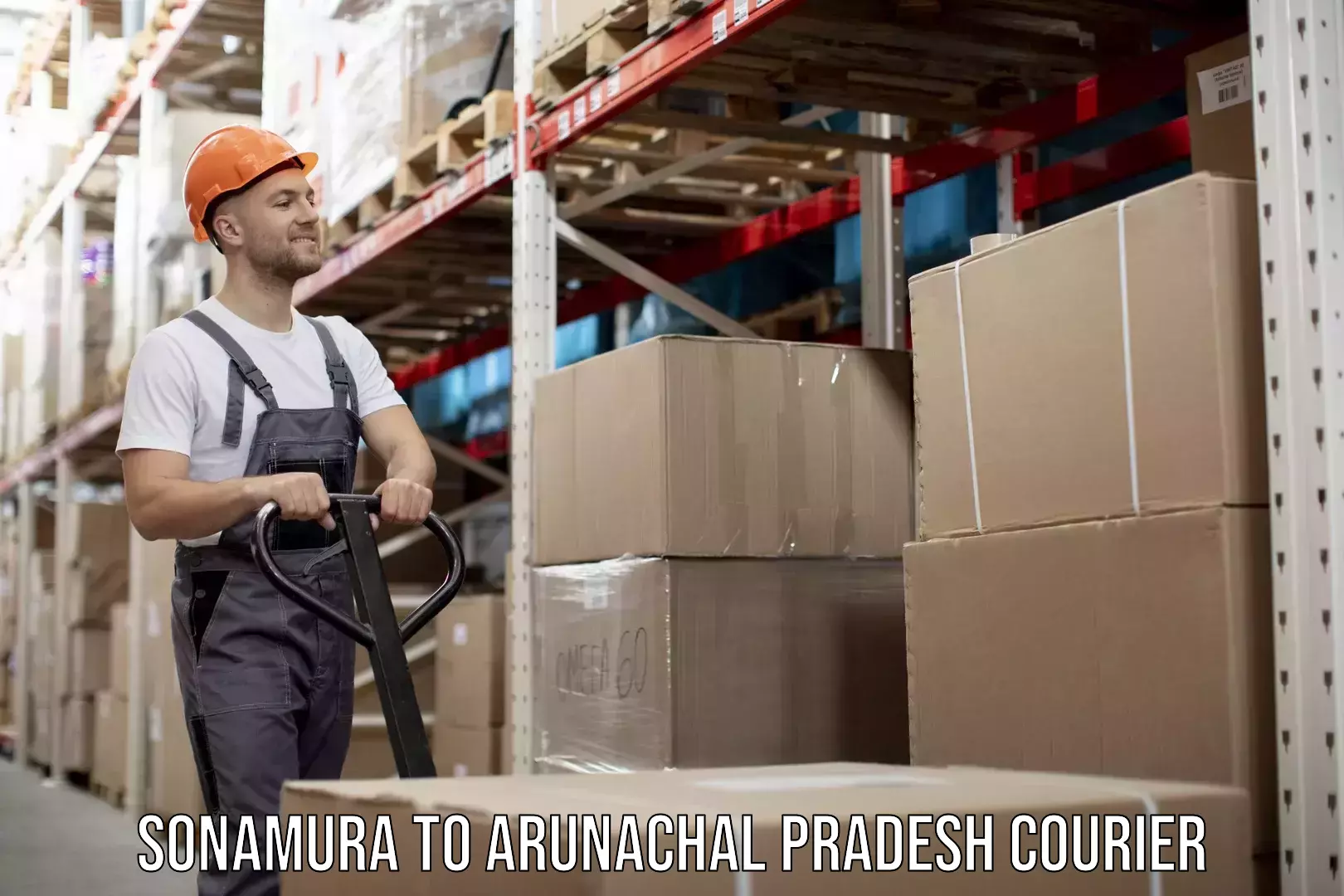 Versatile courier options Sonamura to Arunachal Pradesh