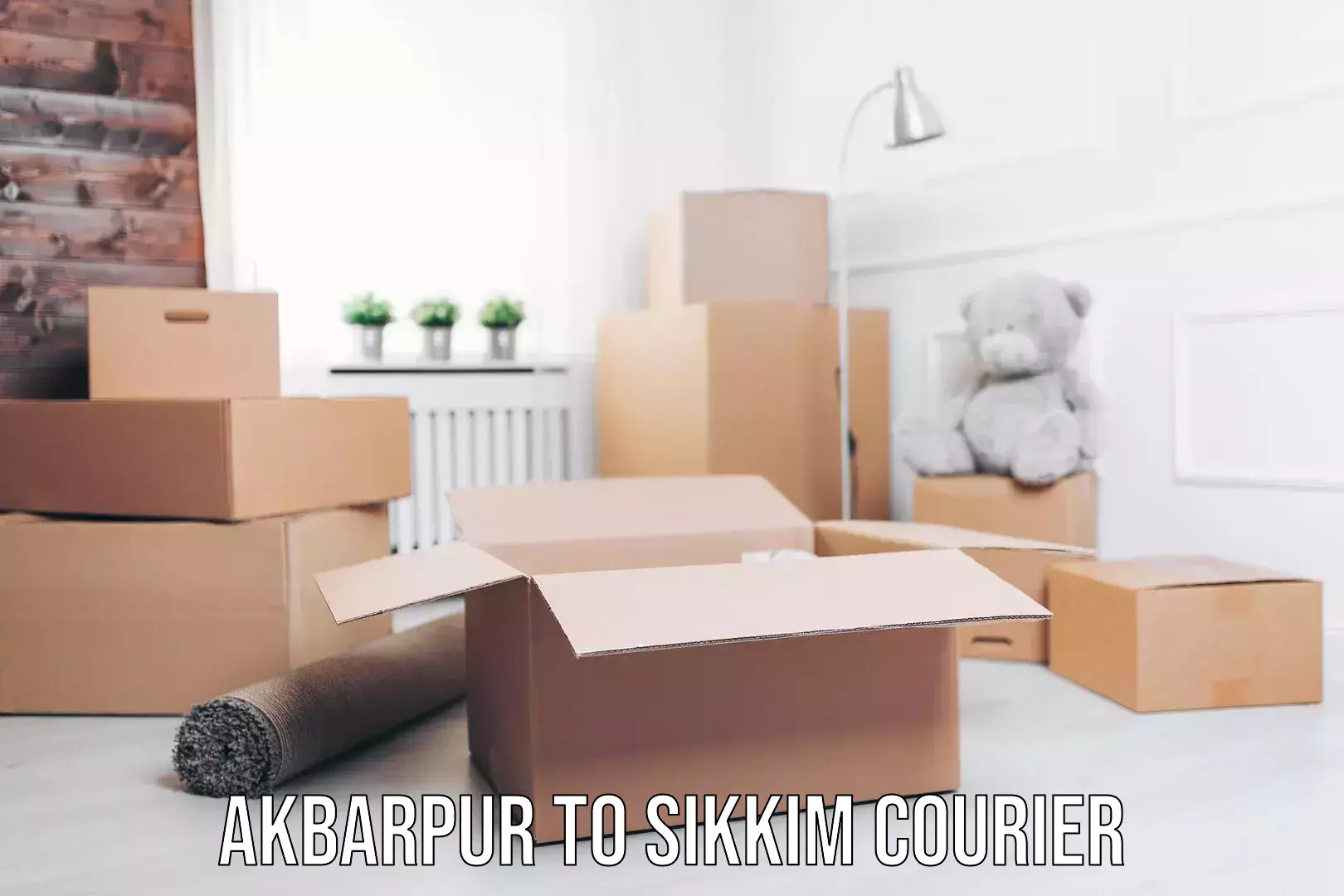 Regular parcel service Akbarpur to Sikkim