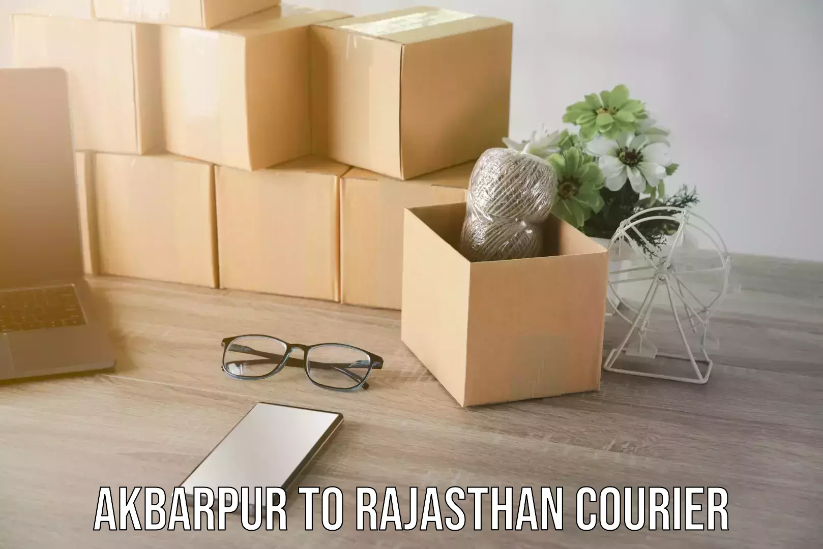 Rural area delivery Akbarpur to Rajasthan