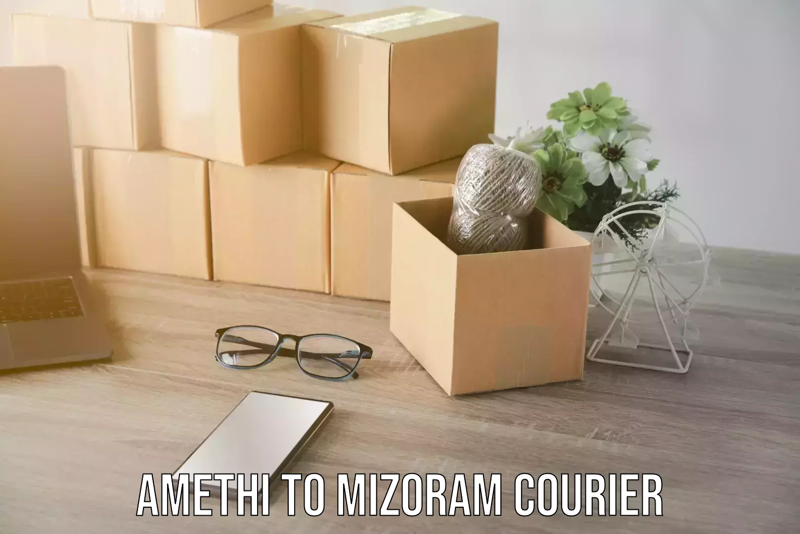 Supply chain delivery Amethi to Mizoram