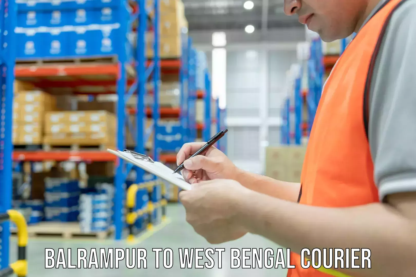 Parcel handling and care in Balrampur to West Bengal