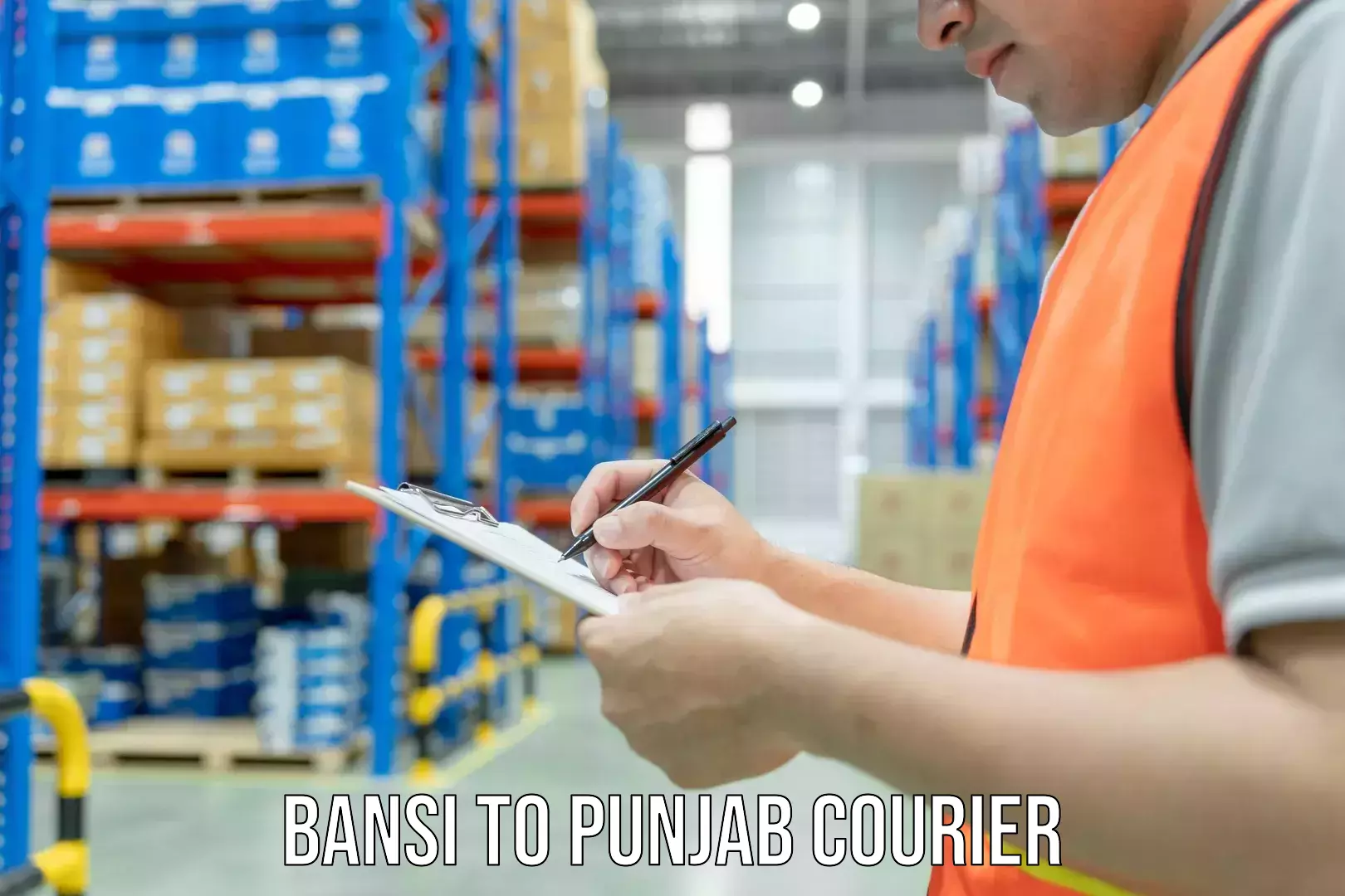 Affordable shipping rates Bansi to Punjab