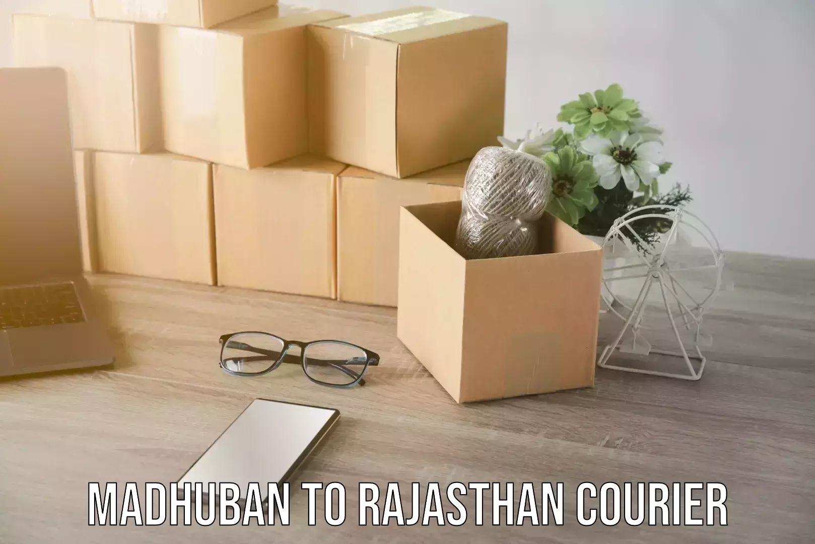 Household goods transport Madhuban to Rajasthan