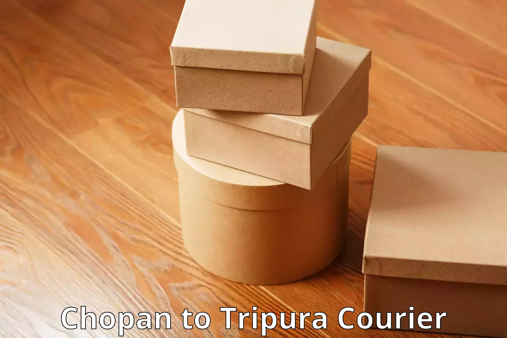 Luggage transport rates calculator Chopan to Tripura