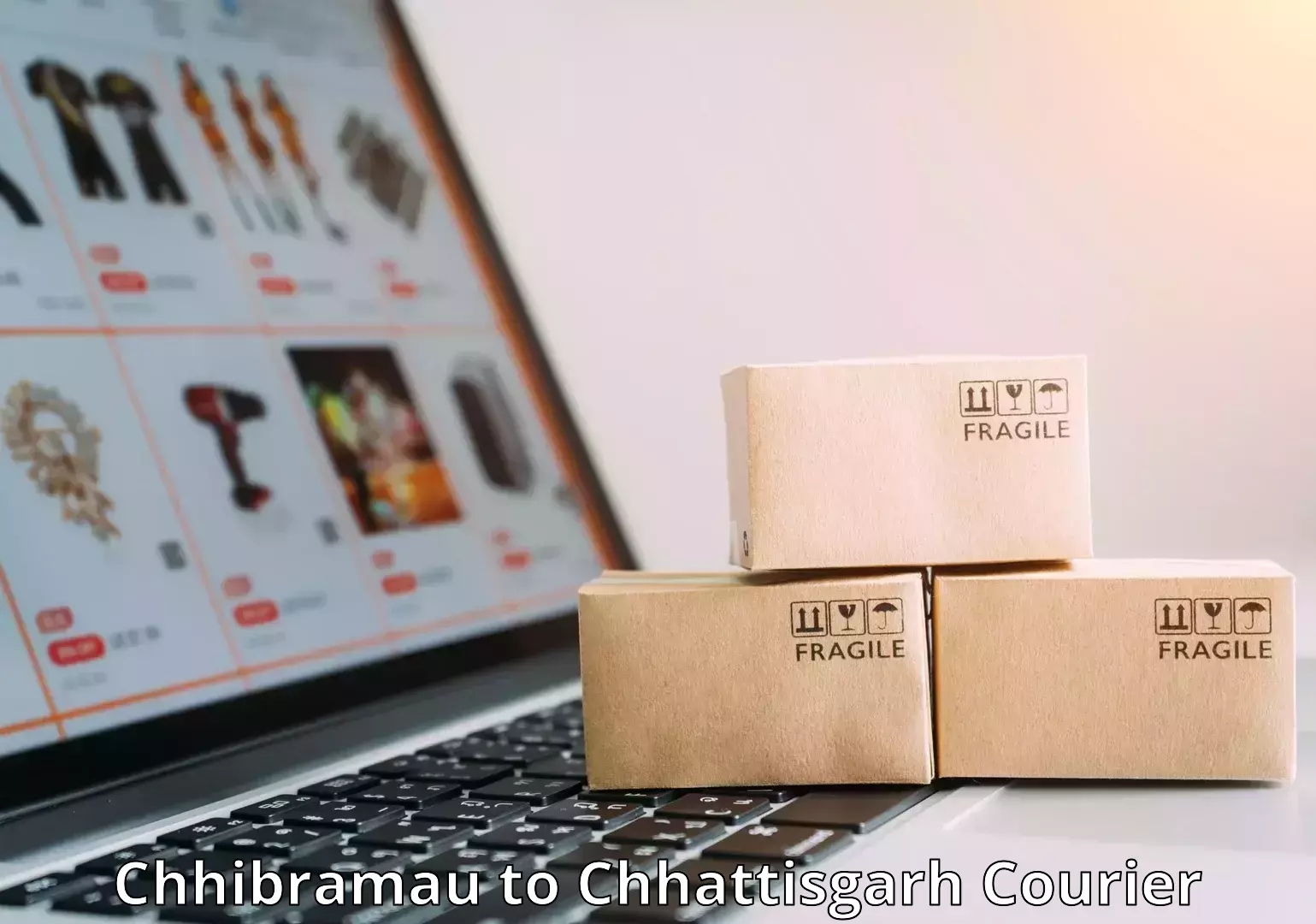 Luggage shipping rates calculator in Chhibramau to Chhattisgarh