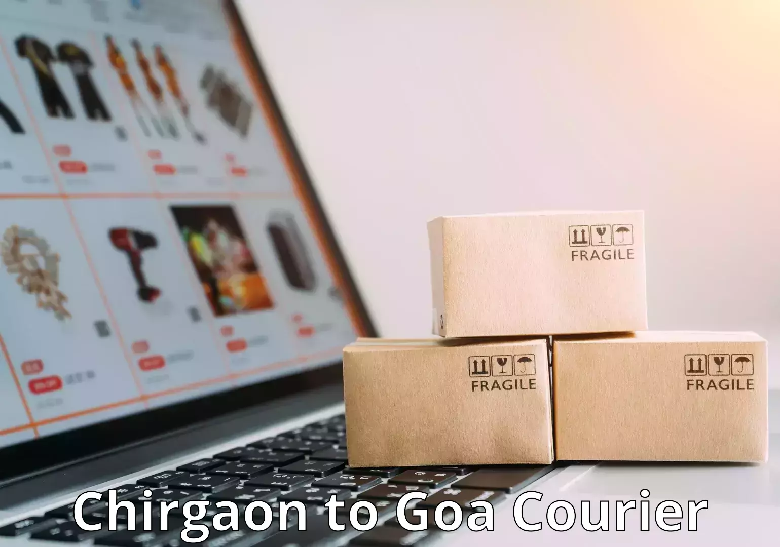 Baggage courier optimization Chirgaon to Goa