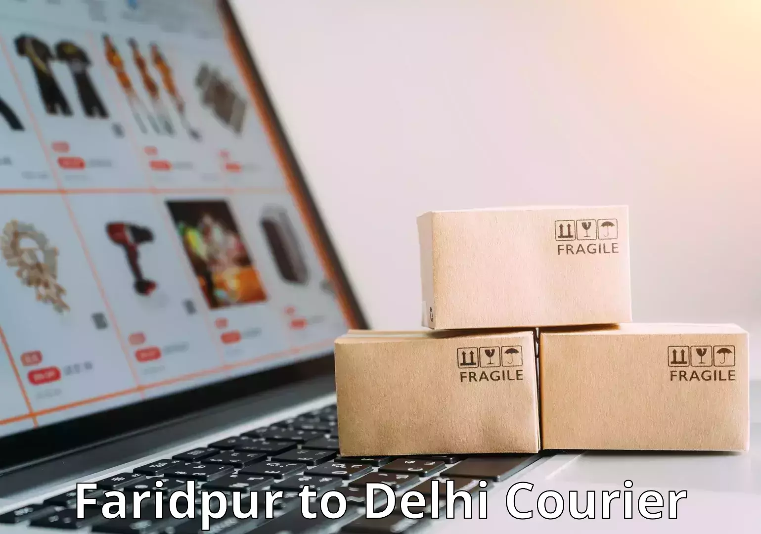 Baggage delivery optimization Faridpur to Delhi