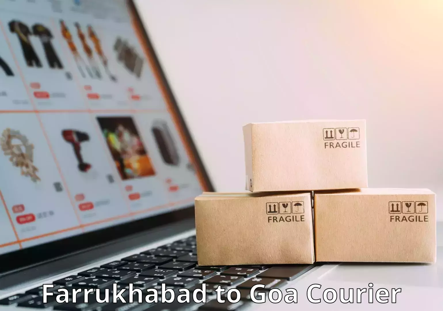 Excess baggage transport Farrukhabad to Goa