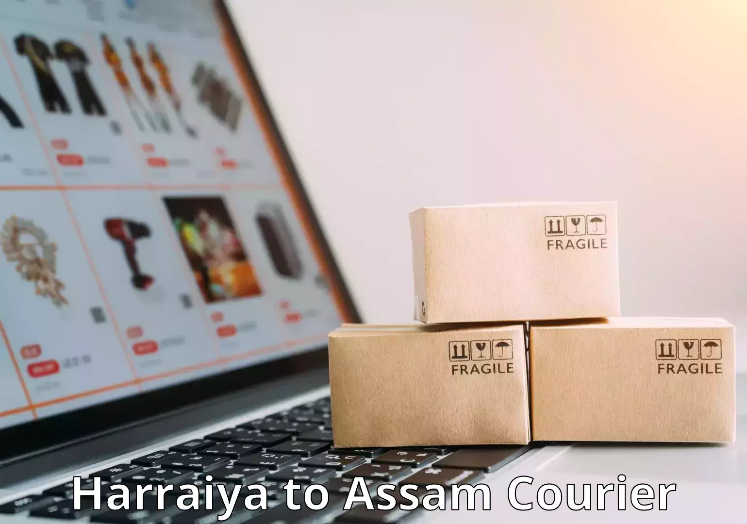 Baggage transport management Harraiya to Assam