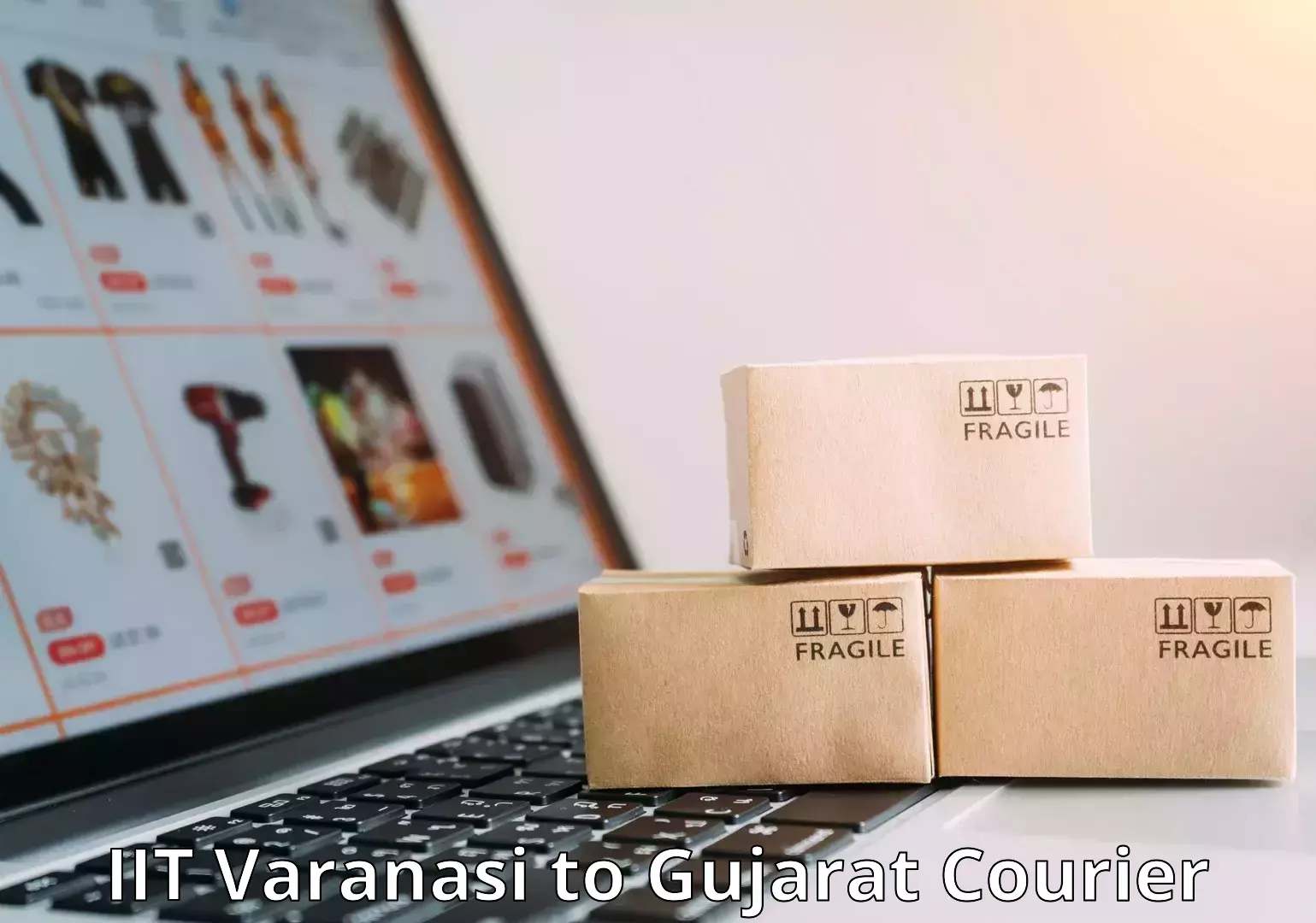 Baggage delivery estimate IIT Varanasi to Gujarat