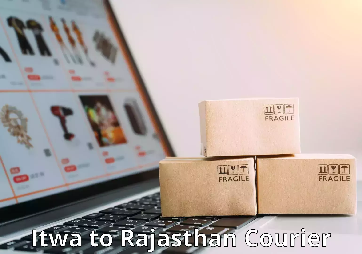 Baggage shipping calculator in Itwa to Banasthali Vidyapith