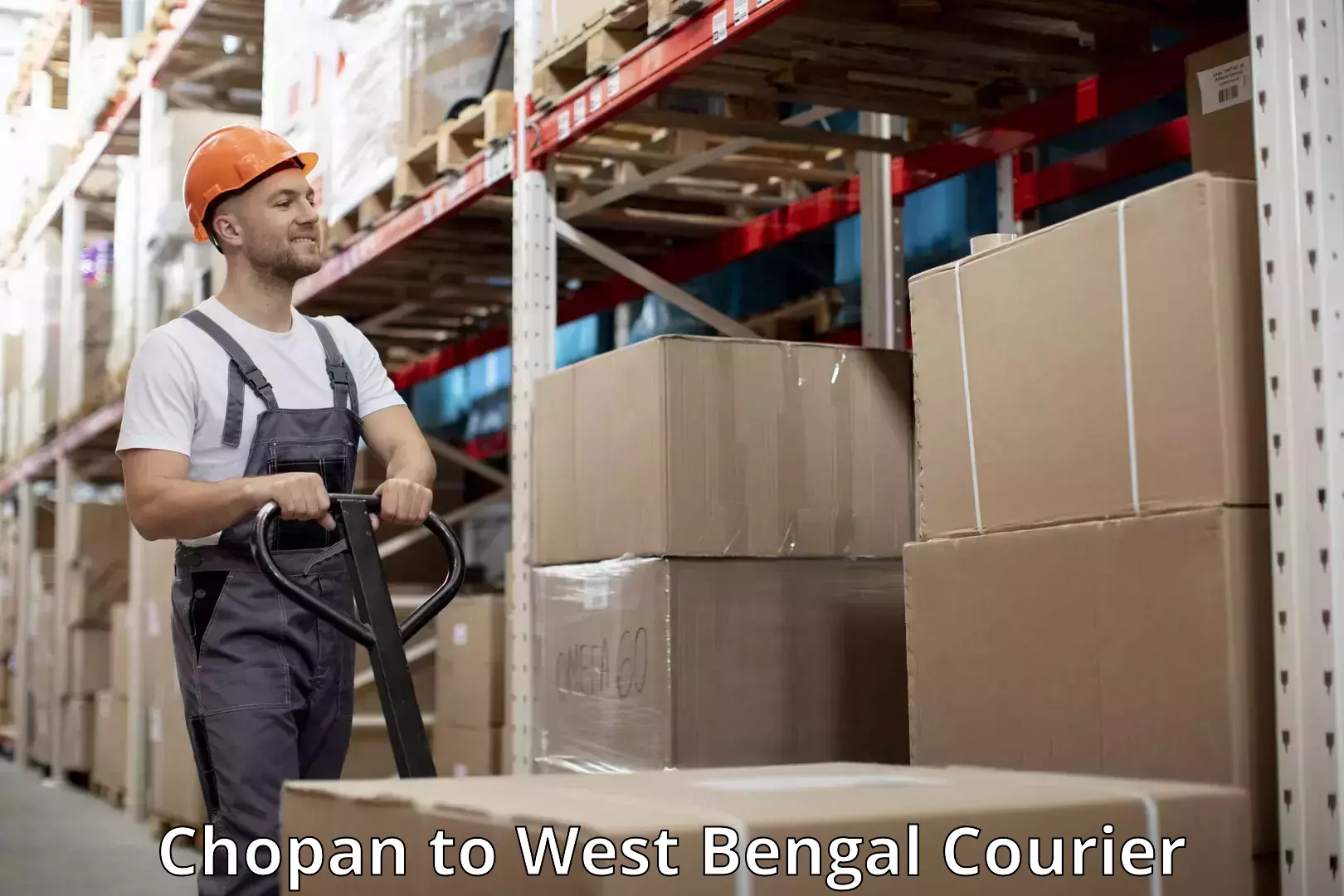 Baggage courier service Chopan to Gourbathan