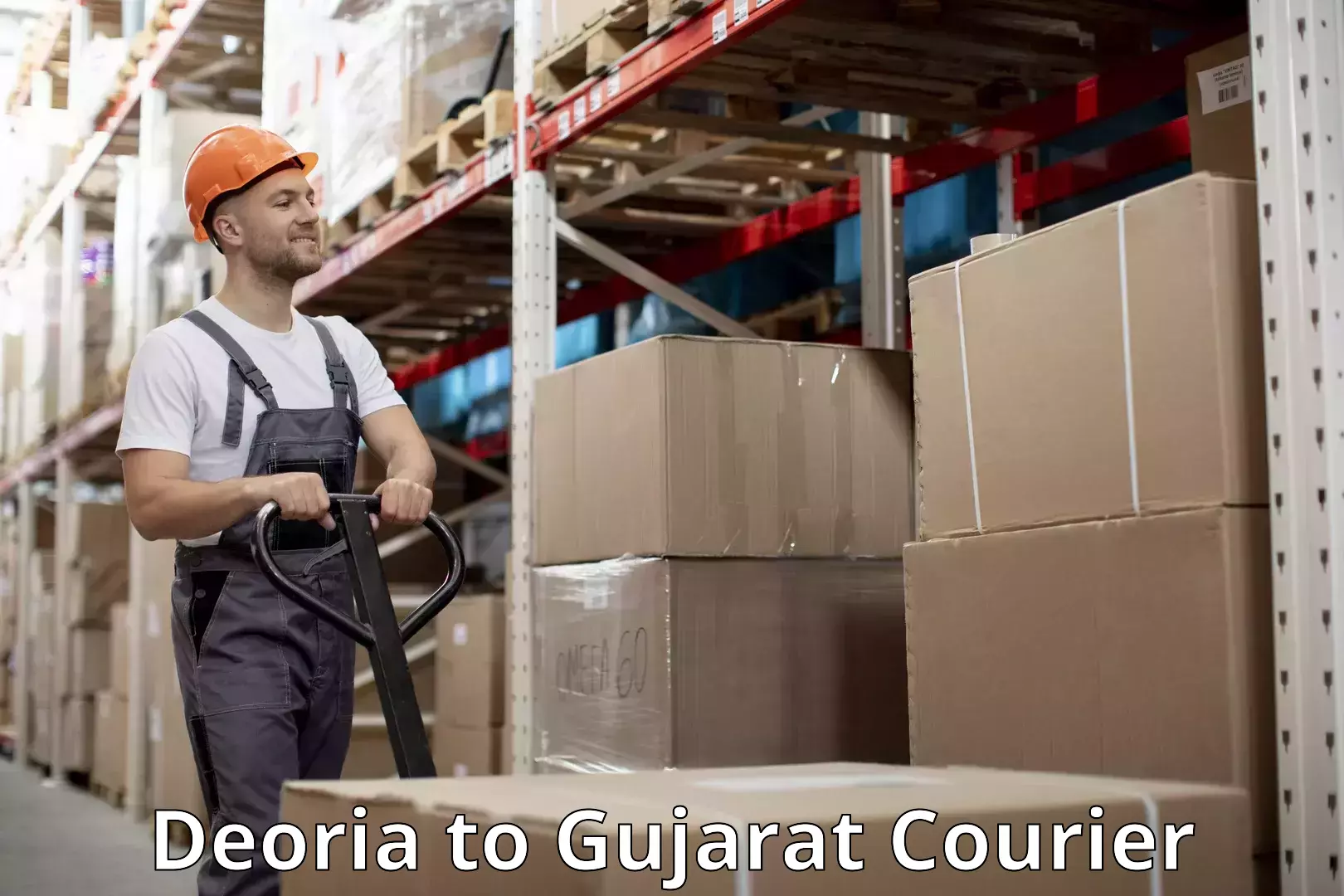 Baggage handling services Deoria to Gujarat