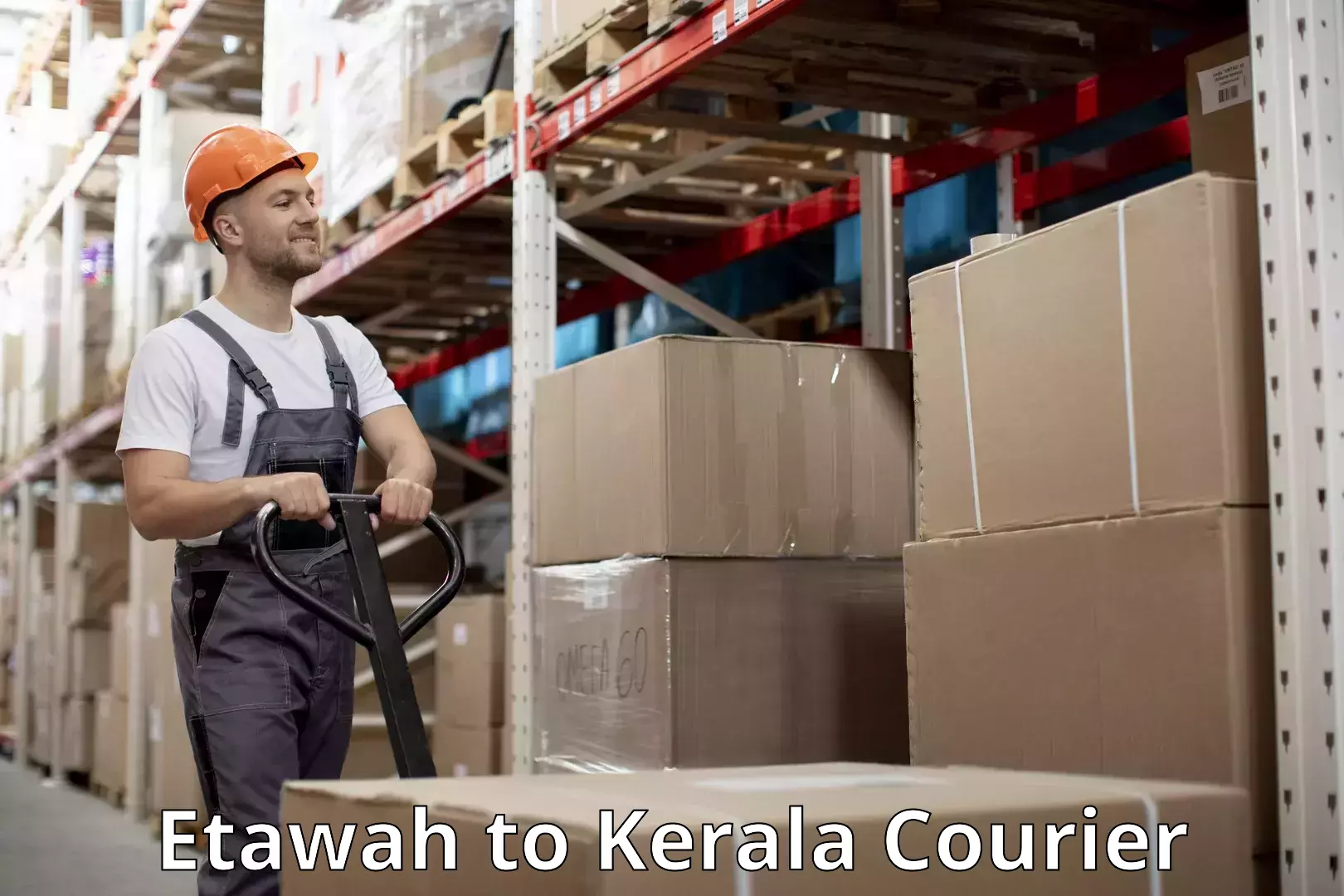 Baggage courier pricing Etawah to Kerala