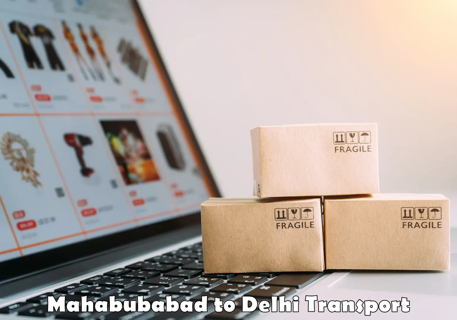 Two wheeler transport services Mahabubabad to Delhi Technological University DTU