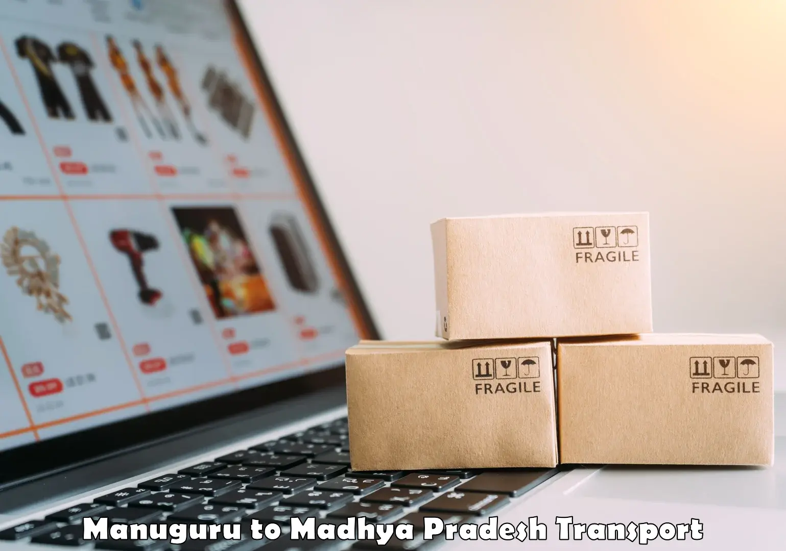Vehicle courier services Manuguru to Mundi