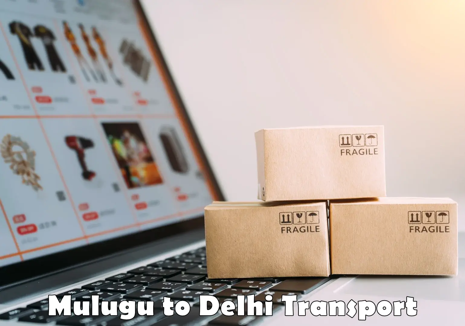 Transport shared services Mulugu to Delhi