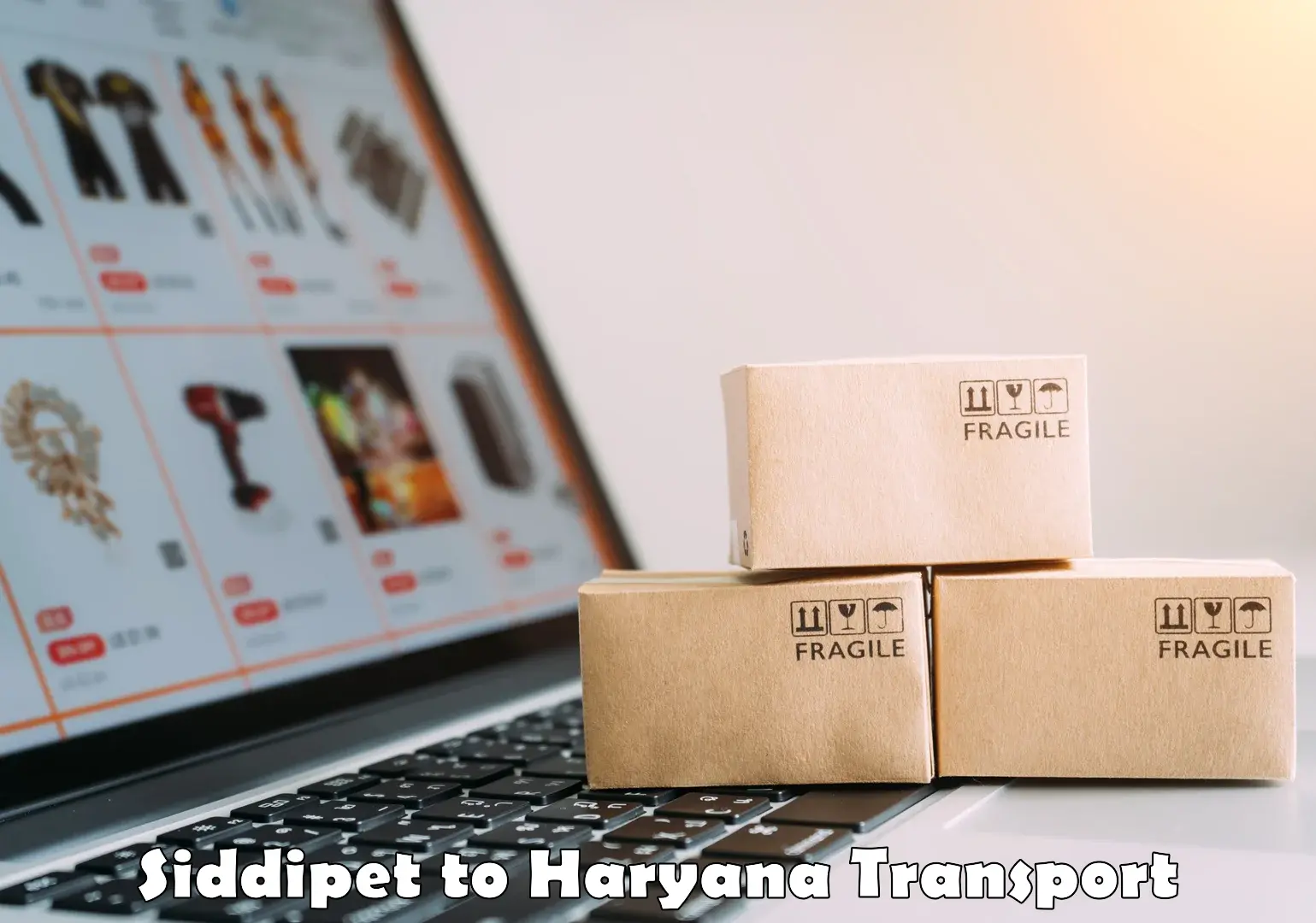 Air freight transport services Siddipet to NCR Haryana