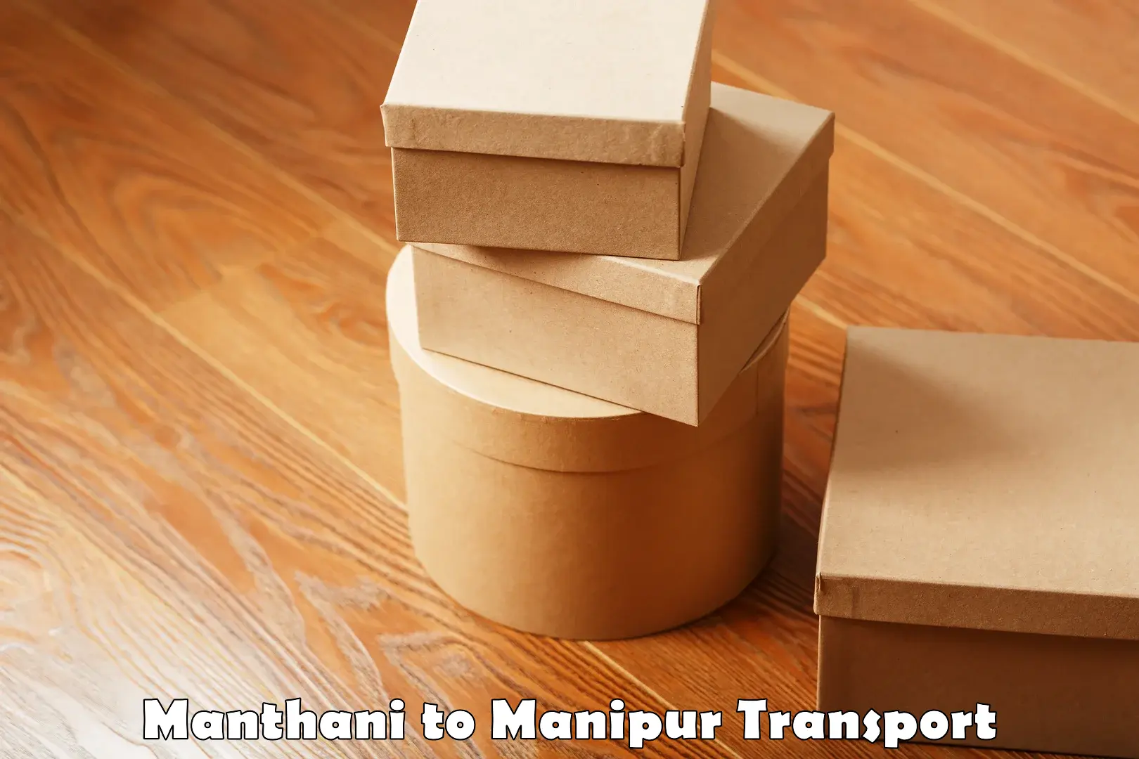 Interstate goods transport Manthani to Moirang