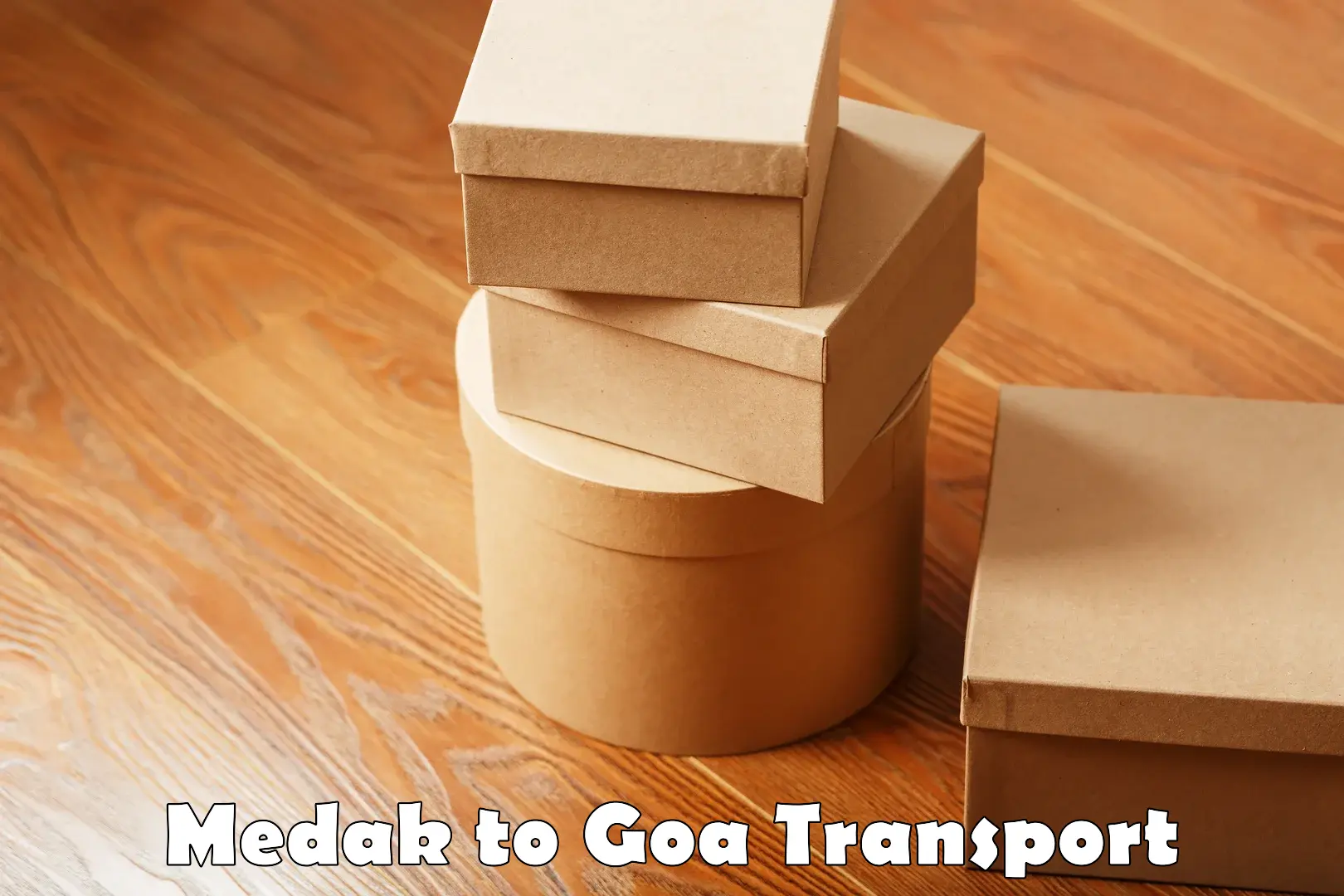 Package delivery services Medak to Goa