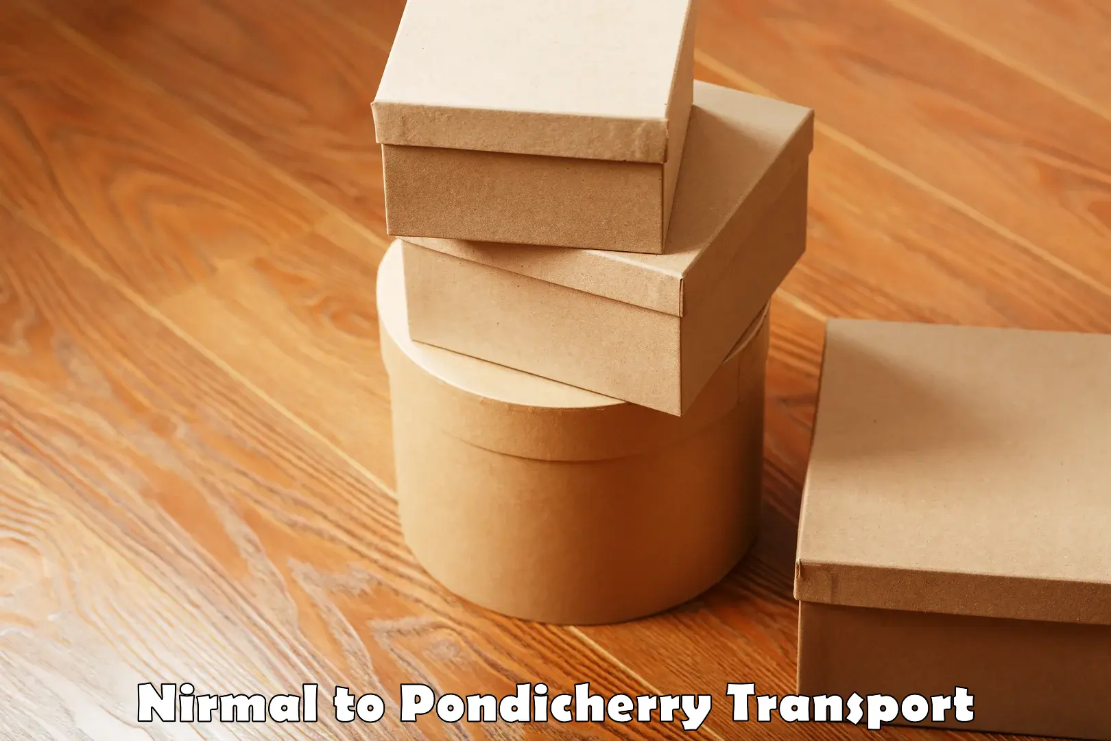 Parcel transport services Nirmal to Sri Balaji Vidyapeeth Mahatma Gandhi Medical College Campus Puducherry