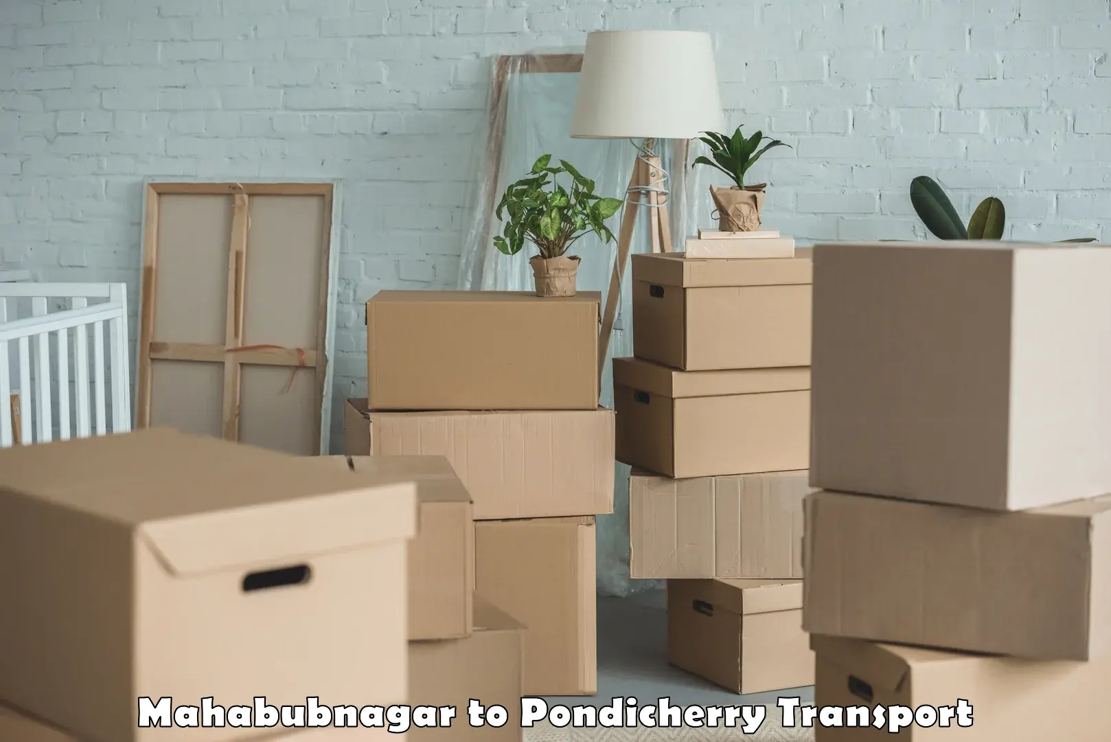 Package delivery services in Mahabubnagar to Pondicherry