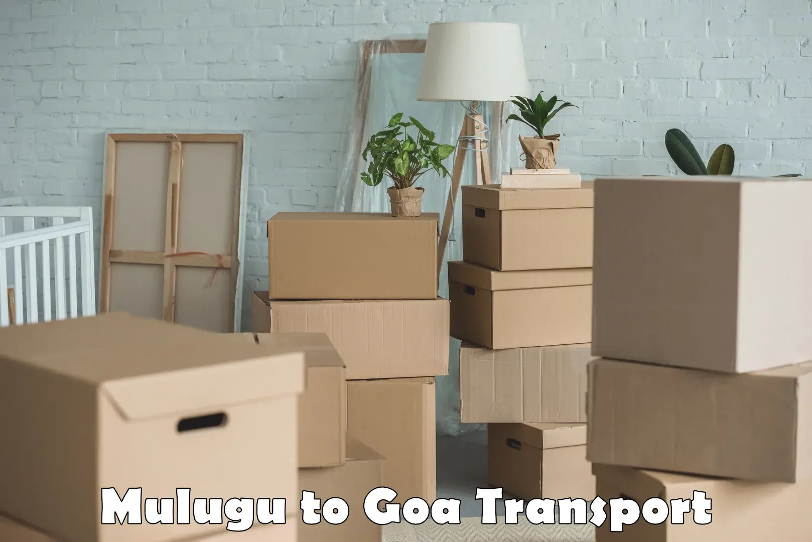 Goods transport services Mulugu to Sanvordem