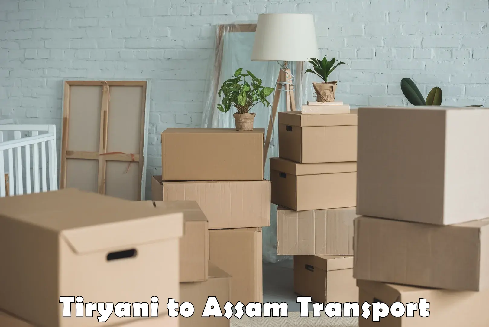 Parcel transport services in Tiryani to Assam