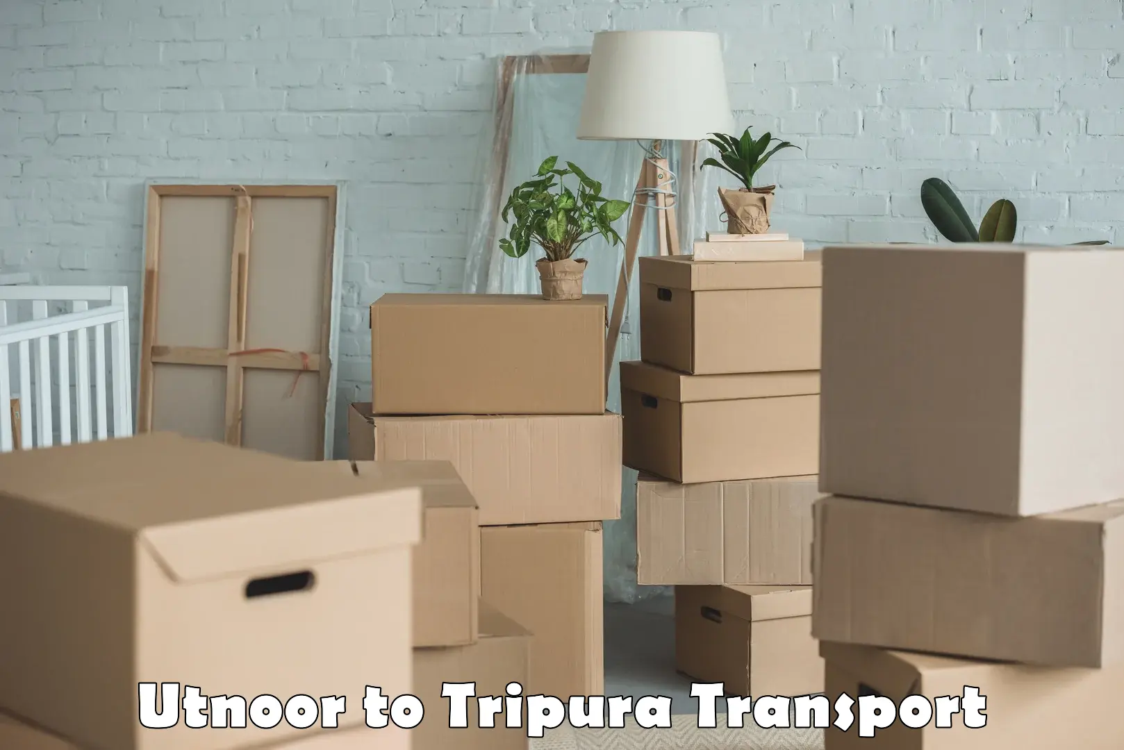 Delivery service Utnoor to Udaipur Tripura