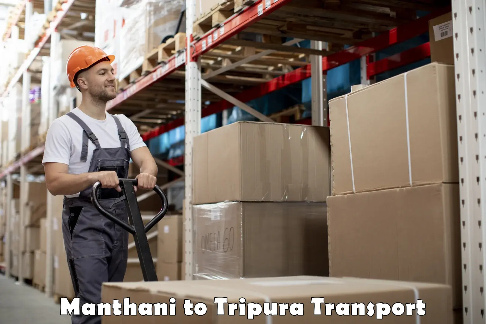 Part load transport service in India Manthani to Udaipur Tripura