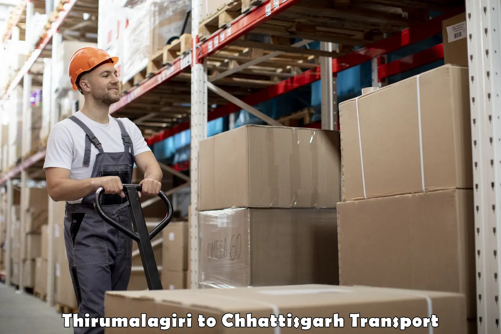 Part load transport service in India Thirumalagiri to Bhilai