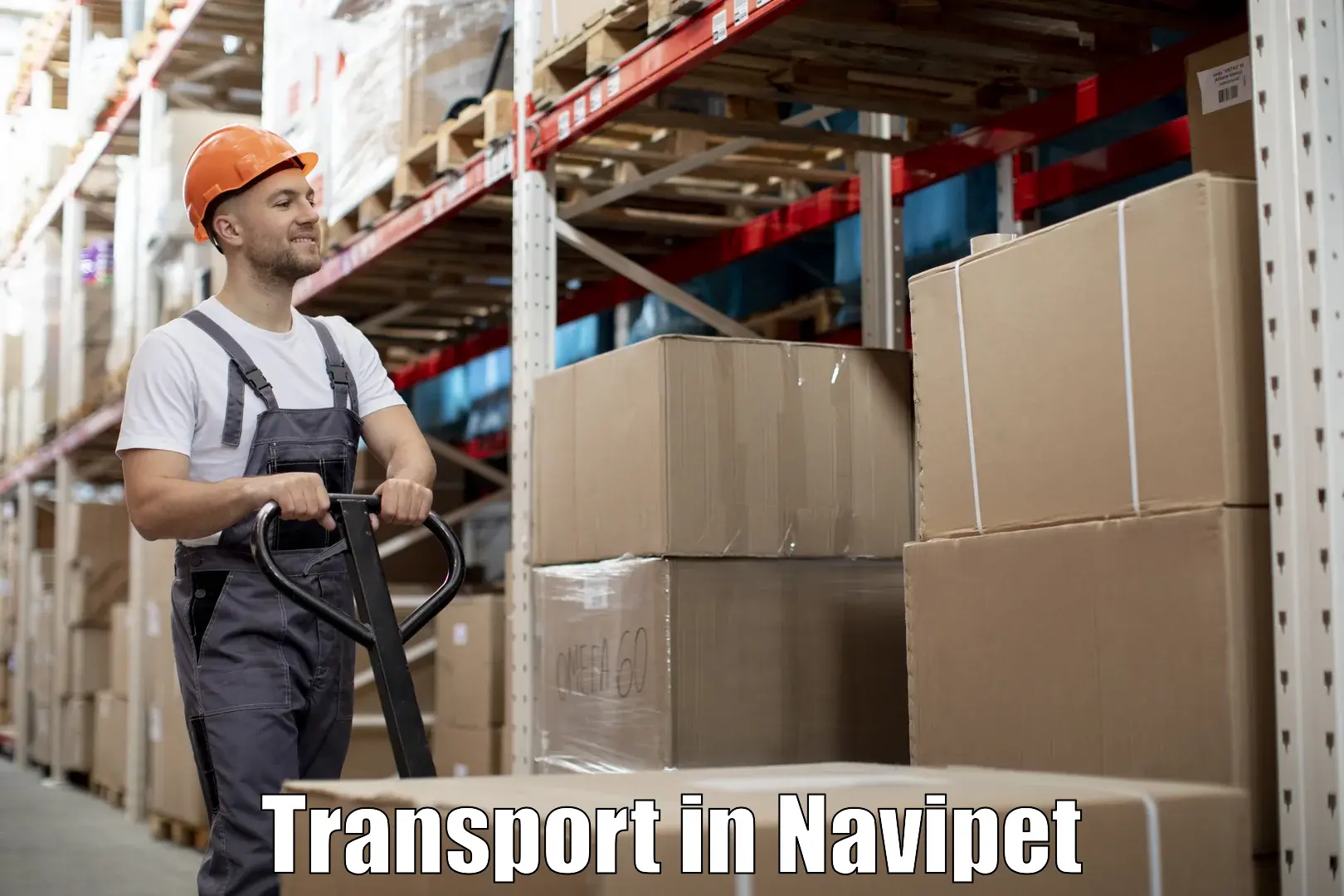 Daily parcel service transport in Navipet