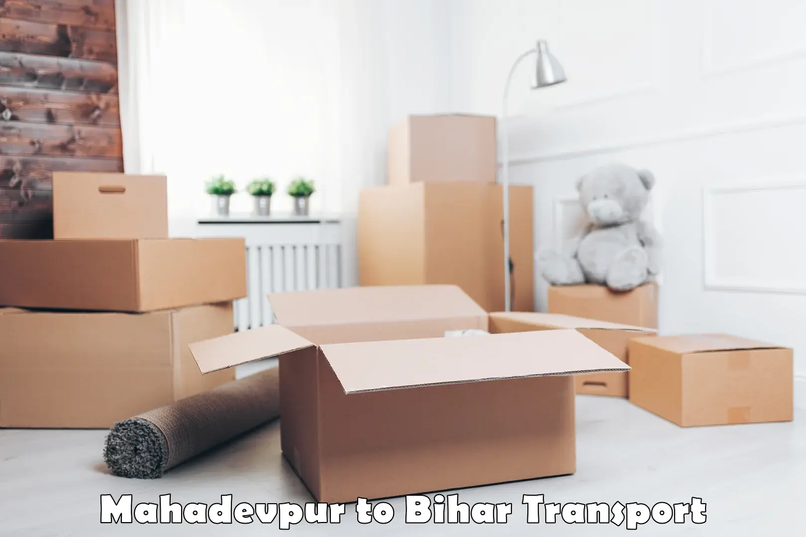 Two wheeler parcel service Mahadevpur to Tribeniganj